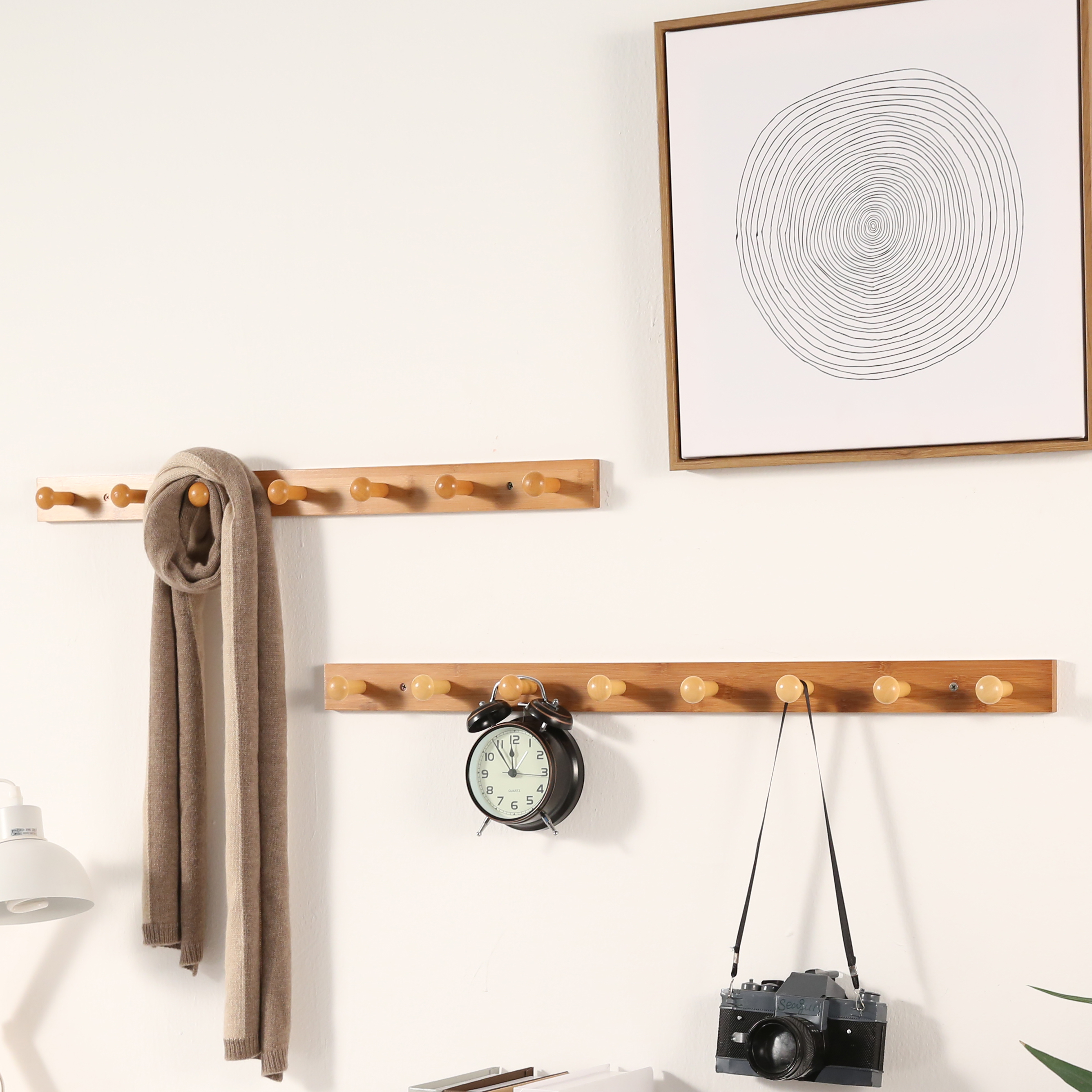 实木挂衣钩门后挂衣架壁挂衣帽架卧室挂包架玄关衣服架子收纳整理