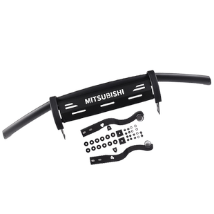 三菱帕杰罗v73v87v93v97改装一字杠前保险杠防撞防护杠越野配件