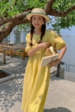 现货-现货【】泡泡袖新款连衣裙152-9307-P105-控价158，女装连衣裙，浙宝152