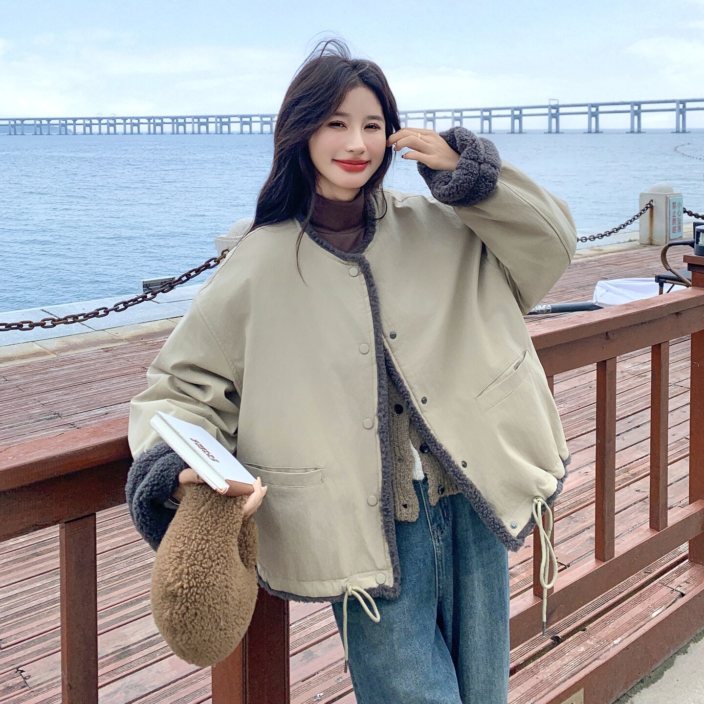 【新品】羊羔毛152-7308-P195-288,女装棉衣/棉服,浙宝152