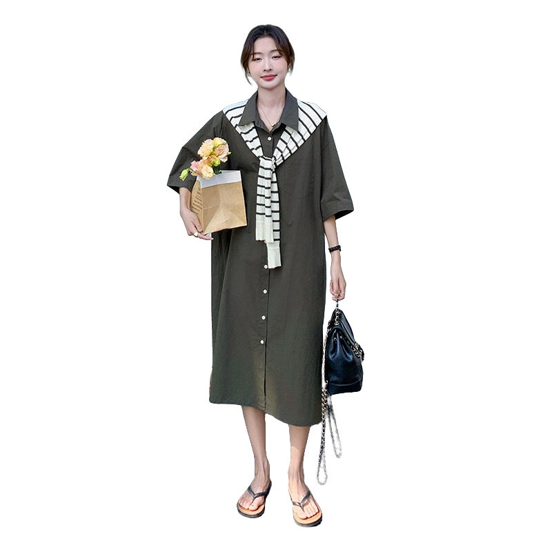 【现货】衬衫连衣裙带披肩152-9816-P125-188,女装连衣裙,浙宝152