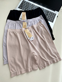 女士平角内裤 塞德6578纳莫代尔中腰无缝安全裤 防走光二合一大码