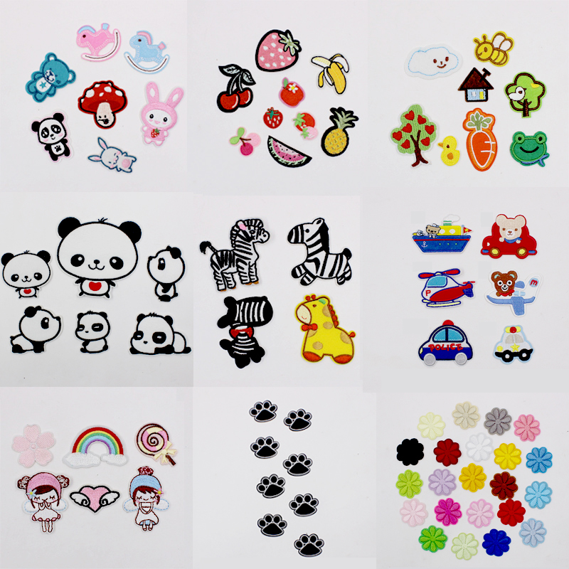 大熊猫羽绒服烫熨装饰修补破布贴