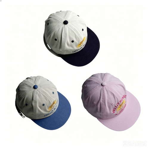 泰妍同款美式字母刺绣遮阳棒球帽