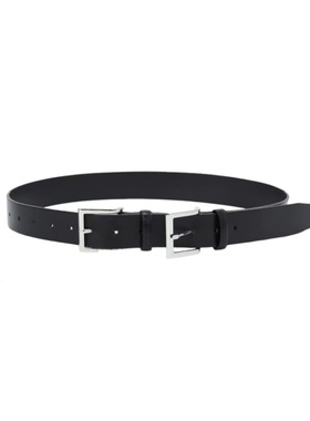 韩国小众设计经典LCDC秋冬双扣头潮流腰带皮带装饰腰封腰挂女ins