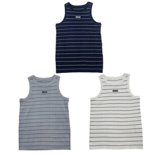 韩国小众林娜琏同款GR春夏修身字母撞色条纹针织背心内搭抹胸吊带