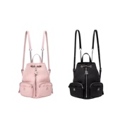 韩国小众RR夏季 新款 logo双口袋容量链条双肩包背包学生书包休闲包