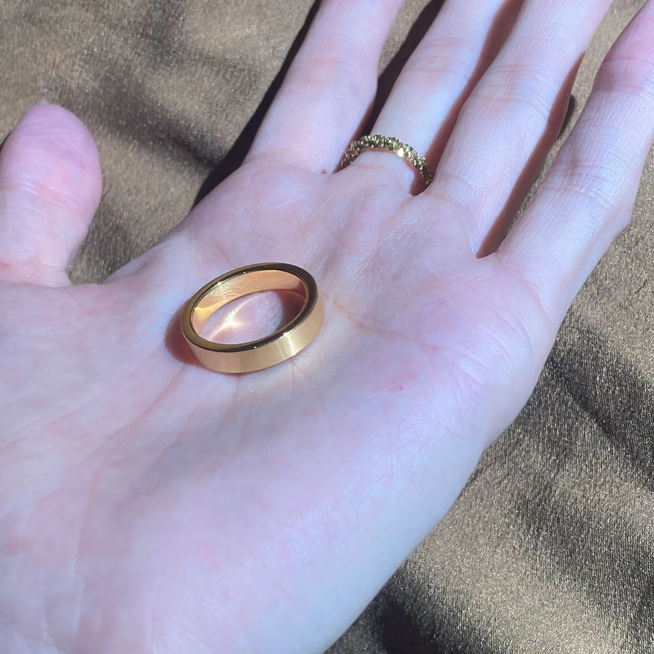 古法传承素圈戒指女高级感