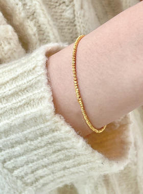 自制私藏耐看小碎金手链