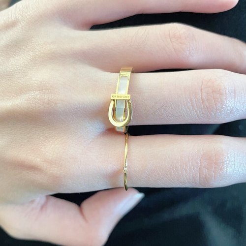 轻奢原创好运马蹄戒指