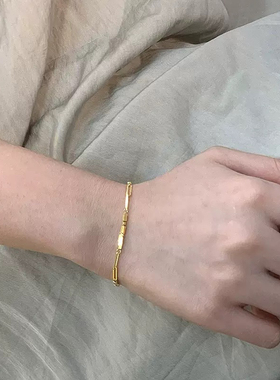 发光小手链!碎金金闪闪高级有气场轻奢手链春日氛围清冷有钱礼物