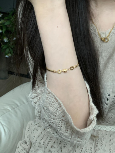设计师力作!软萌奶呼呼小蛮腰手镯高级独特有品质仿黄金手饰品潮