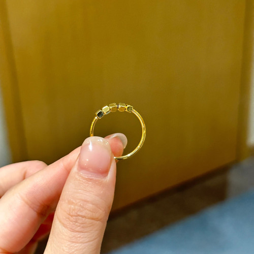 都市意韵小金珠戒指ins