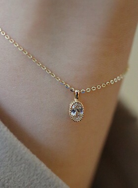 法式高级质感轻奢纯银钻石手链