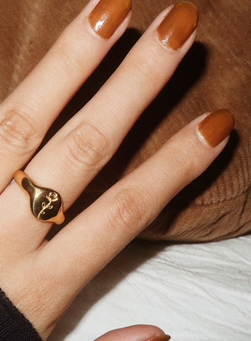 浪漫主义温柔立体玫瑰花戒指