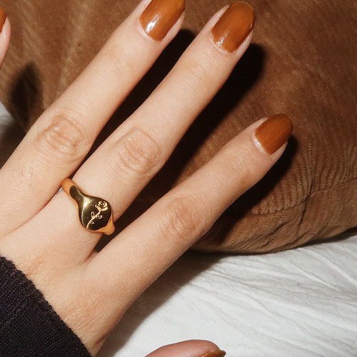 浪漫主义温柔立体玫瑰花戒指