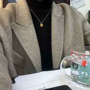 御赐小金牌！小福气经典简约派高级审美万能百搭金色项链毛衣链