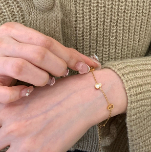 精致唯美小葫芦手工制作贝母手链简约小配件百搭饰品贝壳镶嵌百搭