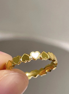 有点小审美～圈圈爱心戒指