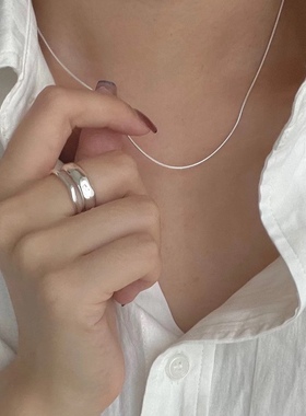 轻奢极简高级精致蛇骨项链