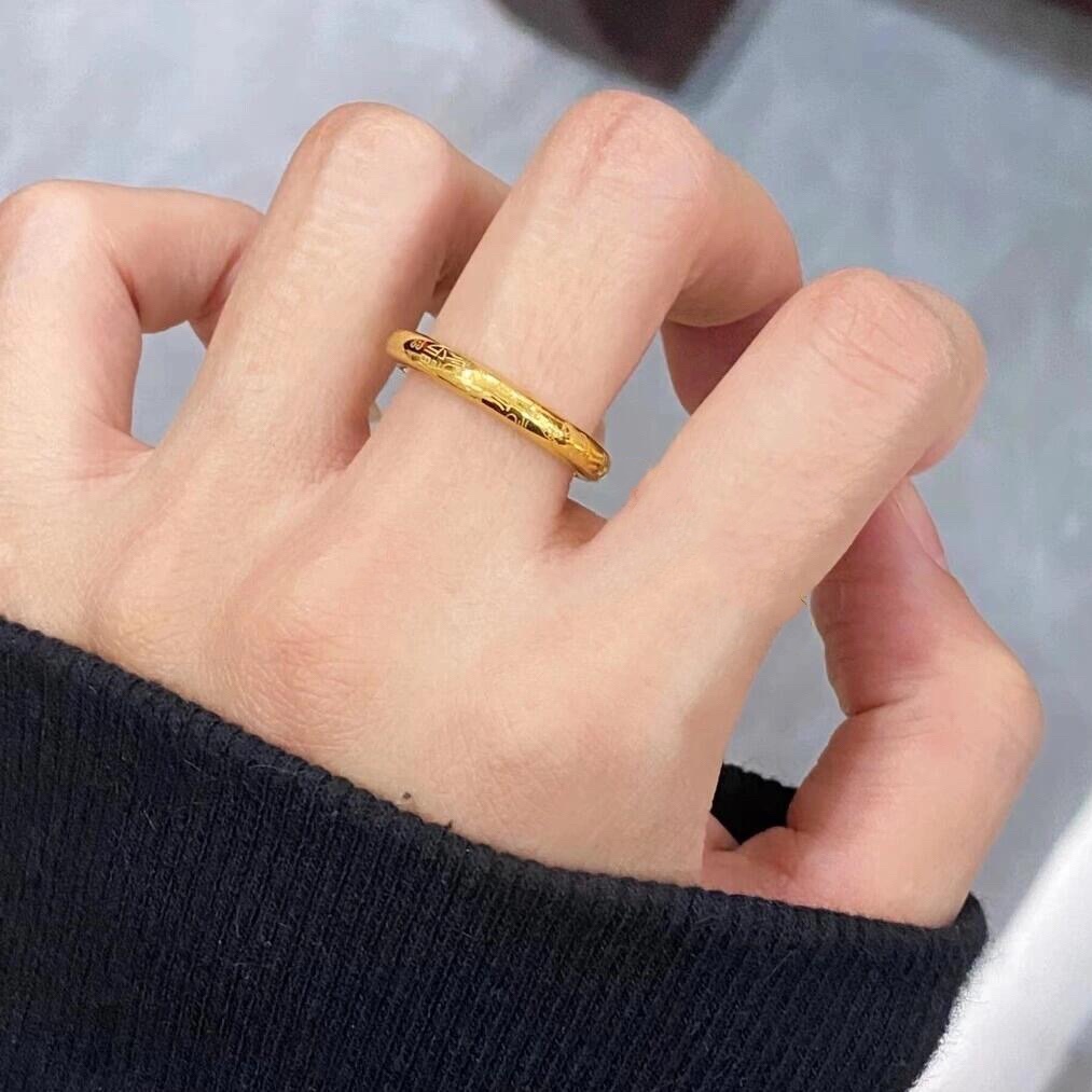 万福戒～实心有份量指环