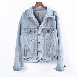 上衣9937 夹克学生bf网红短款 牛仔外套女宽松流行韩版 春秋新款