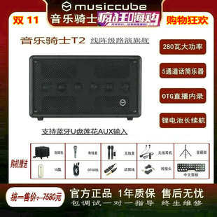 Musiccube音乐骑士T2 专业户外K歌乐器直播音箱