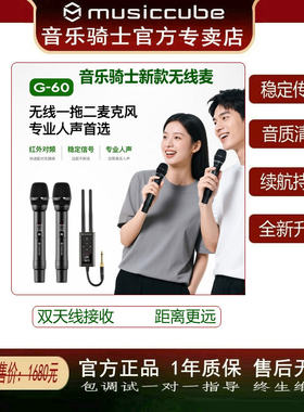 音乐骑士无线麦克风可调频全金属