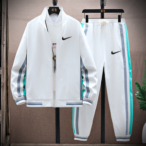 耐克顿休闲运动套装男士秋季新款防风外套情侣款运动服长裤两件套