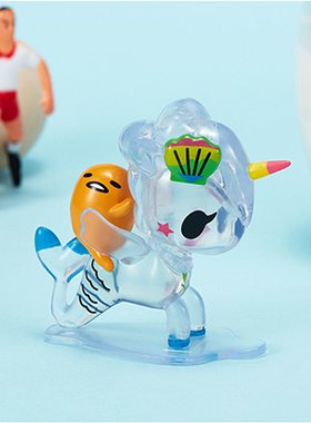 【兔LALA】tokidoki X gudetama独角兽懒蛋蛋联名款盲盒潮玩手办