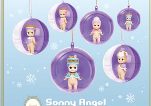正版 sonny angel2015年圣诞拉杜丽马卡龙球奶油头粉泡芙饼头小碗