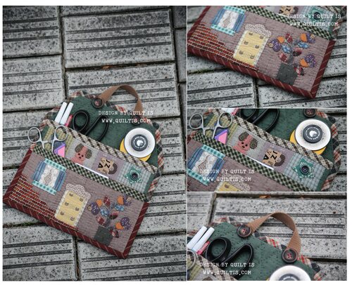 只卖图纸 手工布艺DIY 实物1:1图纸 t179 工具收纳壁挂  不是成品