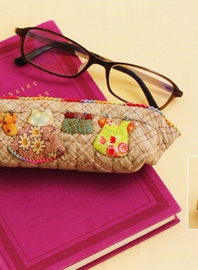 只卖图纸 手工布艺DIY 实物1:1图纸 t407 支架口金眼镜盒图非成品