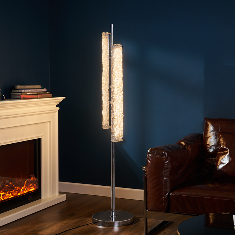 柏曼玻璃卧室轻奢落地灯手扫感应