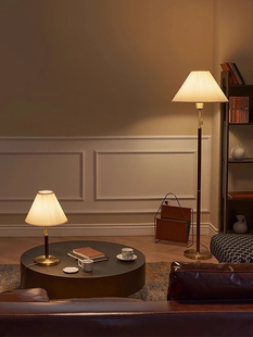 德国伯曼覆古落地灯/台灯胡桃木无障碍豪华高端客厅卧室灯