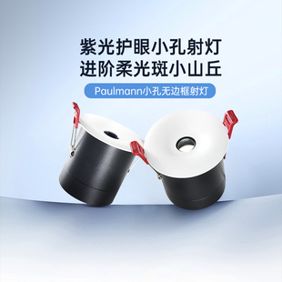 【新品】德国柏曼星芒小孔径射灯 嵌入式柔光小山丘全光谱筒灯具