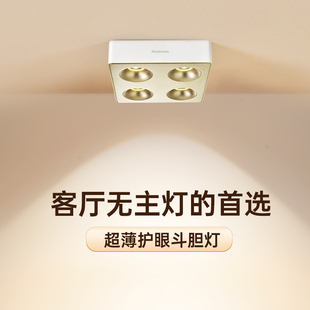 德国柏曼护眼超薄防眩斗胆灯全光谱吸顶无主灯照明筒灯具 新品