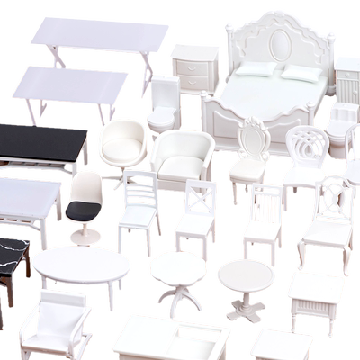 建筑沙盘模型材料室内diy场景摆件桌子椅子柜沙发迷你家具1：50