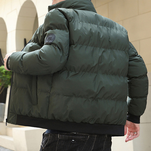 潮牌羽绒棉服加厚东北棉袄修身 保暖棉衣韩版 连帽百搭外套 冬季 男士