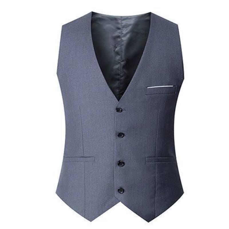 韩版男马甲西装修身西服背心春秋休闲免烫商务礼服伴郎职业正装潮