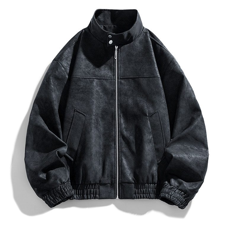 2025夹克外套男士春秋季青少年学生帅气2025新款潮流大码男装宽松