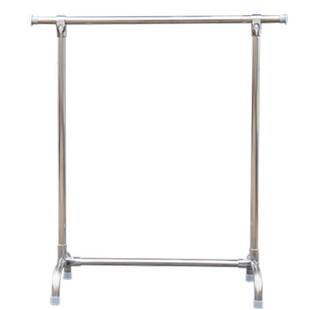 圆脚落地晾衣架不锈钢置地晒衣架加厚凉衣架阳台挂衣架室内晾衣杆