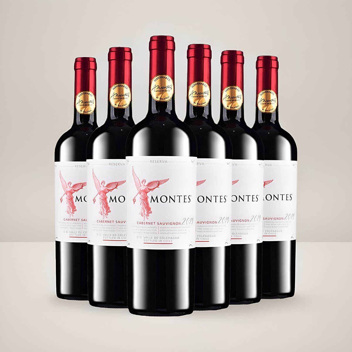 蒙特斯MONTES红天使珍藏赤霞珠干红葡萄酒 智利原瓶进口红酒750ml