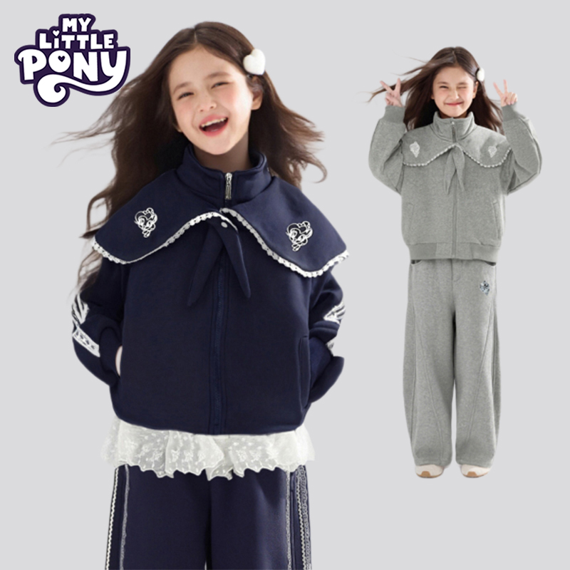 小马宝莉女童冬装外套加绒加厚2025新款今年流行爆款儿童冬季衣服