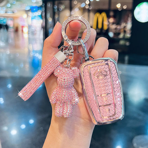 丰田卡罗拉钥匙套锐放雷凌威兰达锋亚洲龙双擎2023款专用壳扣车女