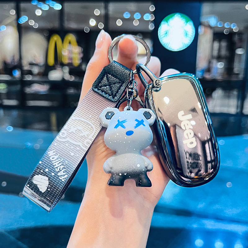 适用吉普钥匙套专用Jeep自由光指南者大指挥官大切诺基壳车全包扣