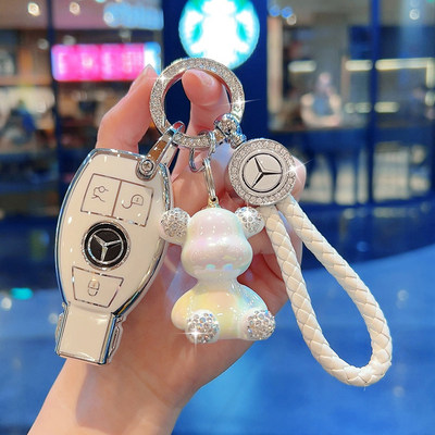 专用奔驰c180l钥匙套老款c级c200l壳GLA200包GLC260L扣A级e级B级