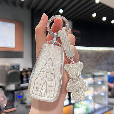 适用长安CS75钥匙套CS55壳CS35锐程CC睿骋悦翔V7逸动汽女高档plus