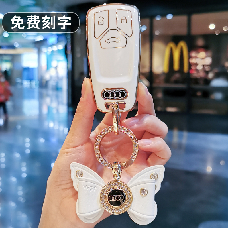 奥迪钥匙套女士新A4L A5/a6l/a3/Q2L/Q3/Q7/Q5L车A7壳A8L扣RS4包1