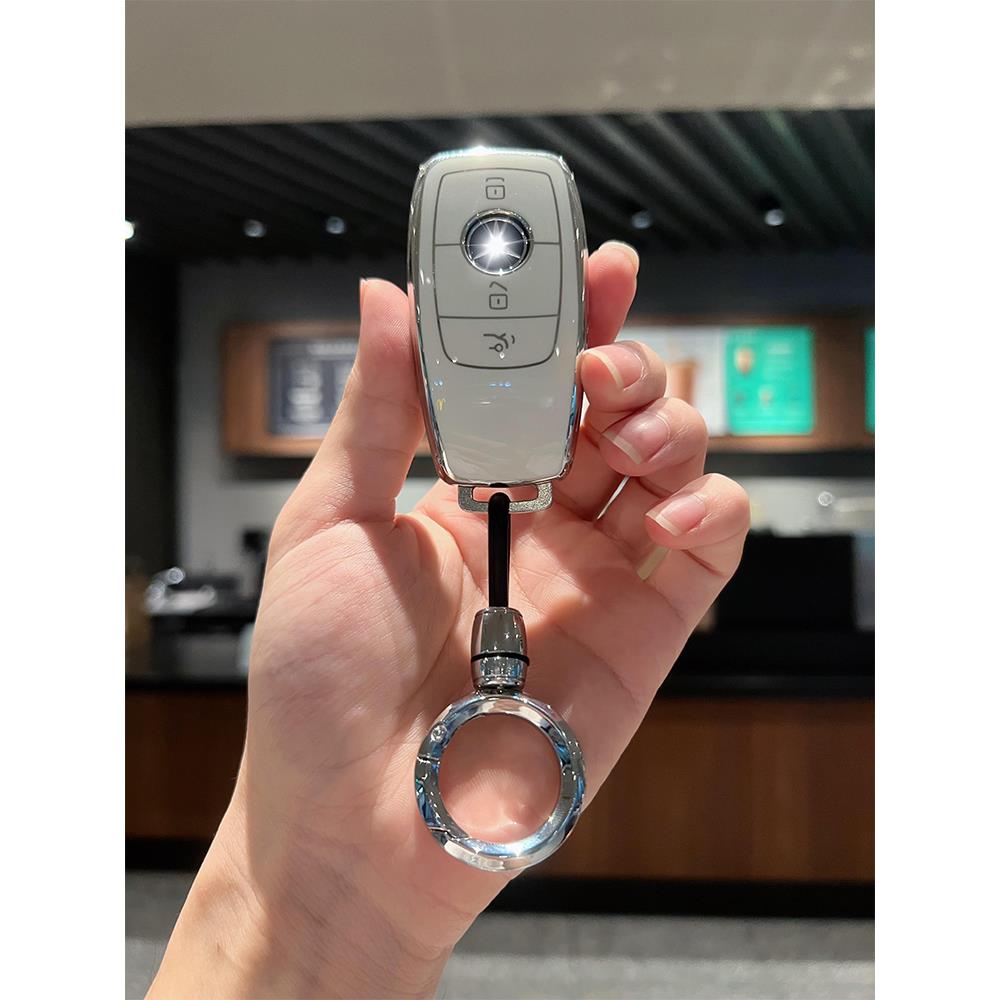 适用于奔驰钥匙套新E级C级A级GLC包GLA/C260L/E300L壳GLB/GLE女扣